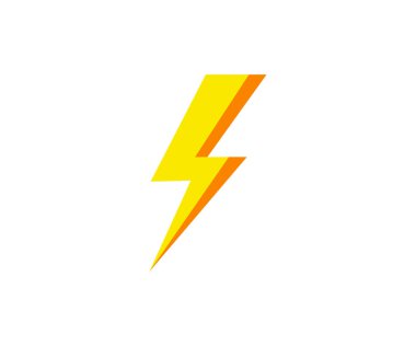 Lightning icon. Lightning bolt symbol. Electricity power icon. Lightning symbol