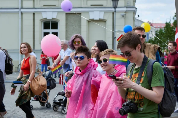 Vilnius Litvanya Haziran 2016 National Lezbiyen Derneği Eşcinsel Biseksüel Transseksüel — Stok fotoğraf