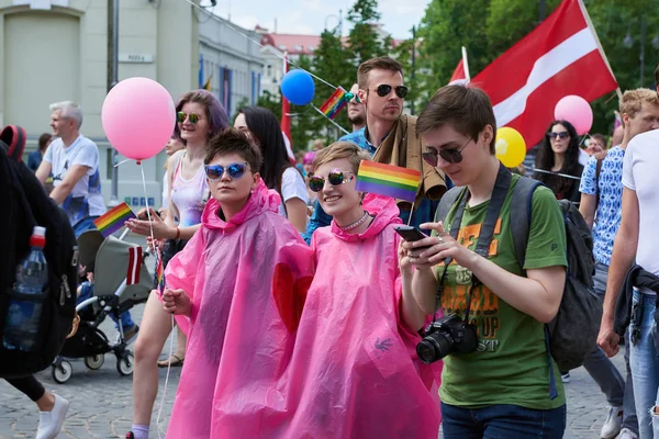 Vilnius Litva Červen 2016 National Asociace Lesbičky Gay Bisexuální Transgender — Stock fotografie