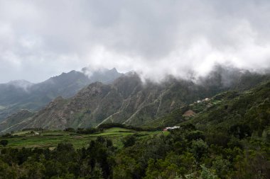 Anaga, Tenerife.Panoramic Anaga dağ manzaralı dağlarında.