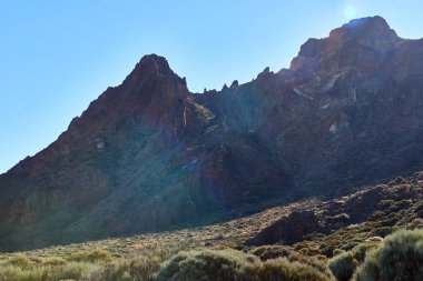 Teide Milli Parkı. Roques de Garcia, İspanya.