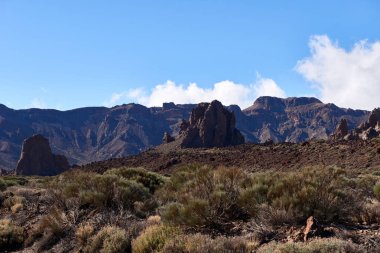 Teide Milli Parkı. Roques de Garcia, İspanya.
