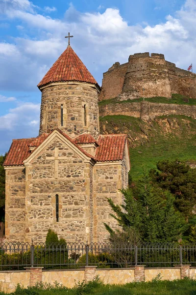 Średniowieczna twierdza i Kościół w Goryje, Gruzja. — Zdjęcie stockowe