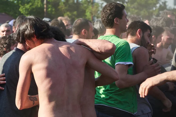 Lelo burti, Shukhuti top için Paskalya Savaşı, Gürcü Rugby — Stok fotoğraf