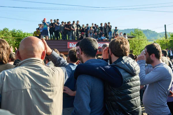 Lelo burti, Shukhuti top için Paskalya Savaşı, Gürcü Rugby — Stok fotoğraf