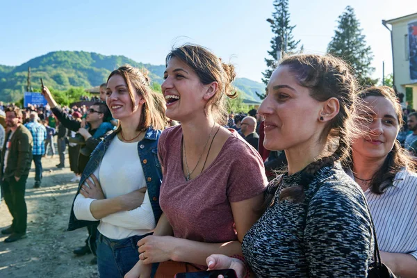 Lelo burti, Shukhuti top için Paskalya Savaşı, Gürcü Rugby — Stok fotoğraf