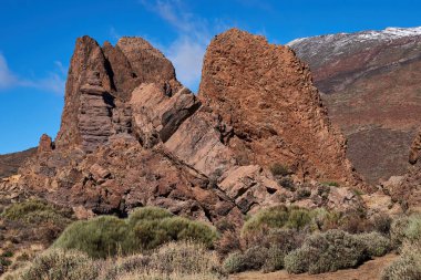 Teide Milli Parkı roques de garcia Tenerife, Kanarya Adaları