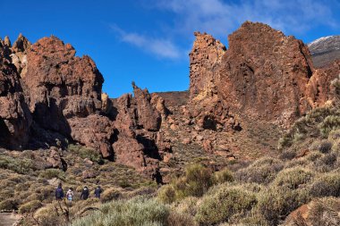 Teide Milli Parkı roques de garcia Tenerife, Kanarya Adaları