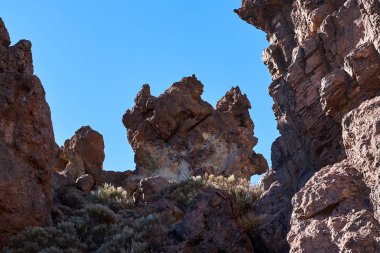 Teide Milli Parkı roques de garcia Tenerife, Kanarya Adaları