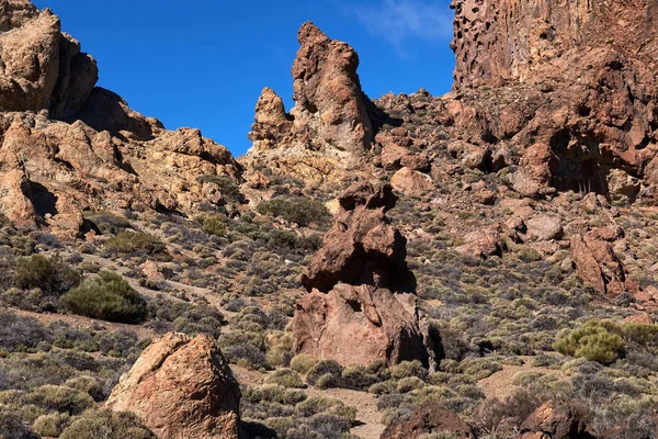 Teide Milli Parkı roques de garcia Tenerife, Kanarya Adaları — Stok fotoğraf