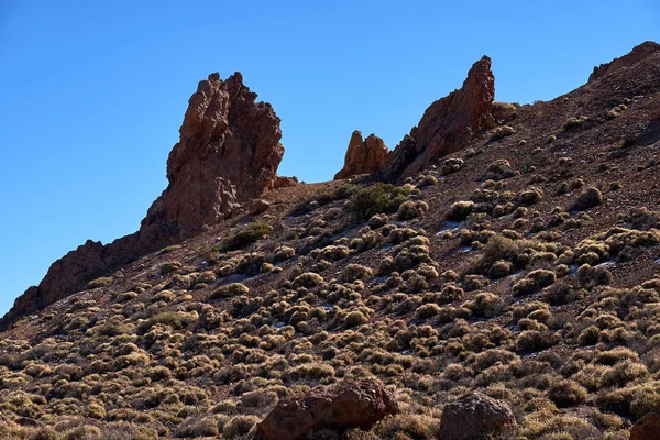 Teide national park roques de garcia v tenerife na Kanárských ostrovech — Stock fotografie