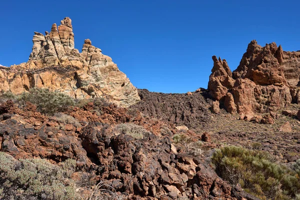 Teide Milli Parkı roques de garcia Tenerife, Kanarya Adaları — Stok fotoğraf