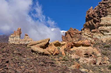 Teide Milli Parkı roques de garcia Tenerife, Kanarya Adaları