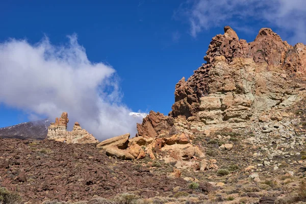 Teide Milli Parkı roques de garcia Tenerife, Kanarya Adaları — Stok fotoğraf