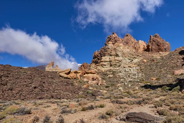 Teide Milli Parkı roques de garcia Tenerife, Kanarya Adaları — Stok fotoğraf