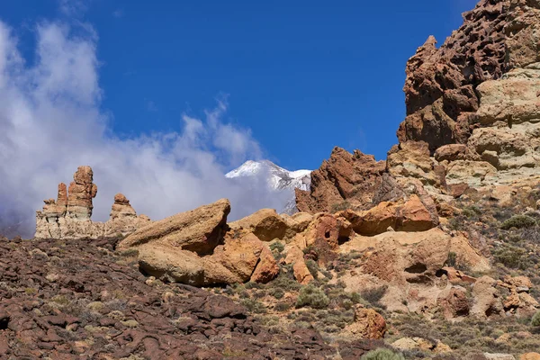 Teide Milli Parkı roques de garcia Tenerife, Kanarya Adaları — Stok fotoğraf