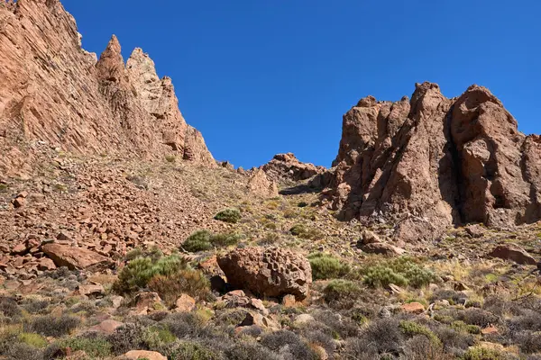 Teide Milli Parkı roques de garcia Tenerife, Kanarya Adaları — Stok fotoğraf