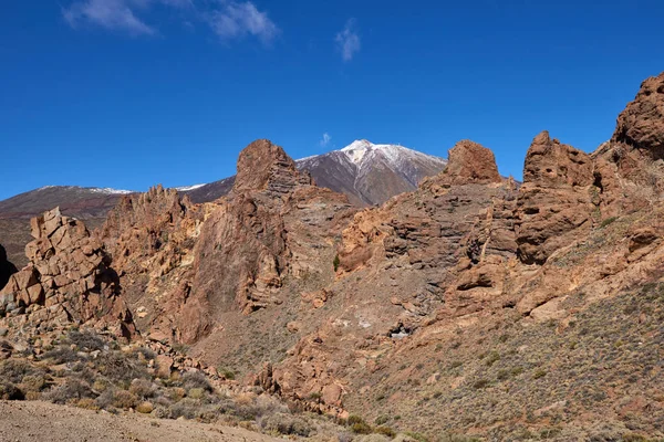 Parque Nacional del Teide Roques de Garcia en Tenerife en las Islas Canarias — Foto de Stock