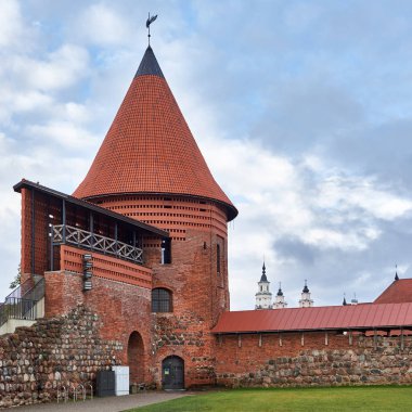 Tarihi Gotik Kaunas Kalesi.