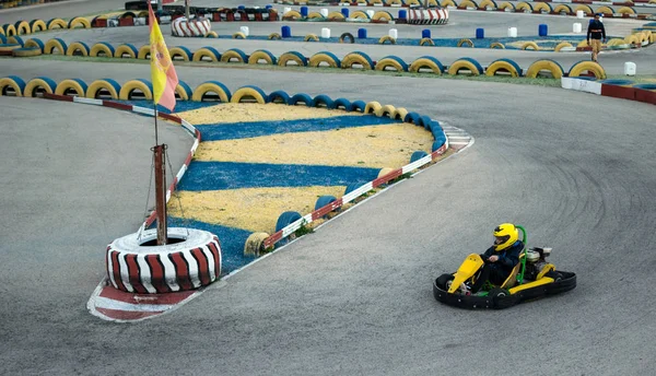 Niños Kart Racing Karting Automovilismo Road Racing —  Fotos de Stock