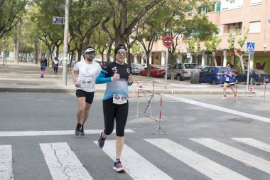 Solidary yarış Murcia, 24 Mart 2019: Murcia İspanya sokaklarında ilk dayanışma yarış.