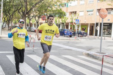 Solidary yarış Murcia, 24 Mart 2019: Murcia İspanya sokaklarında ilk dayanışma yarış.