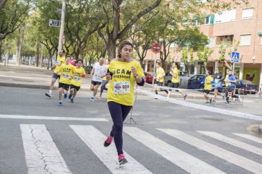 Solidary yarış Murcia, 24 Mart 2019: Murcia İspanya sokaklarında ilk dayanışma yarış.