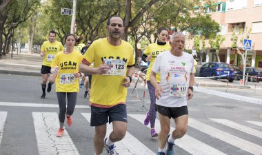 Solidary yarış Murcia, 24 Mart 2019: Murcia İspanya sokaklarında ilk dayanışma yarış.