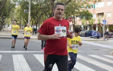 Solidary yarış Murcia, 24 Mart 2019: Murcia İspanya sokaklarında ilk dayanışma yarış.