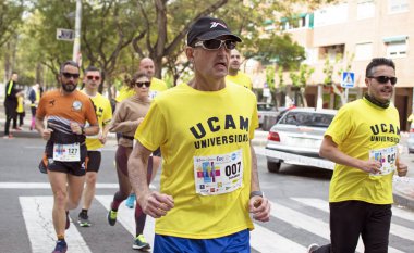 Solidary yarış Murcia, 24 Mart 2019: Murcia İspanya sokaklarında ilk dayanışma yarış.