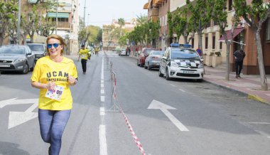 Solidary yarış Murcia, 24 Mart 2019: Murcia İspanya sokaklarında ilk dayanışma yarış.
