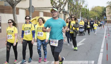 Solidary yarış Murcia, 24 Mart 2019: Murcia İspanya sokaklarında ilk dayanışma yarış.