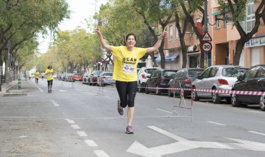 Solidary yarış Murcia, 24 Mart 2019: Murcia İspanya sokaklarında ilk dayanışma yarış.
