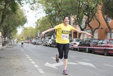 Solidary yarış Murcia, 24 Mart 2019: Murcia İspanya sokaklarında ilk dayanışma yarış.