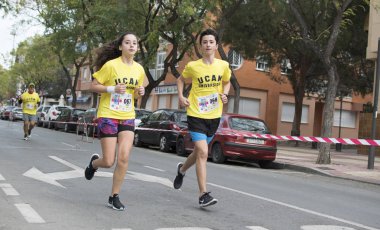 Solidary yarış Murcia, 24 Mart 2019: Murcia İspanya sokaklarında ilk dayanışma yarış.
