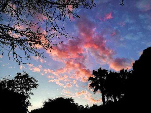 Ciel spectaculaire au coucher du soleil en été — Photo