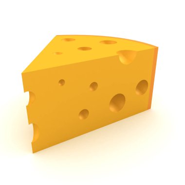 peynir dilim 3D Rendering