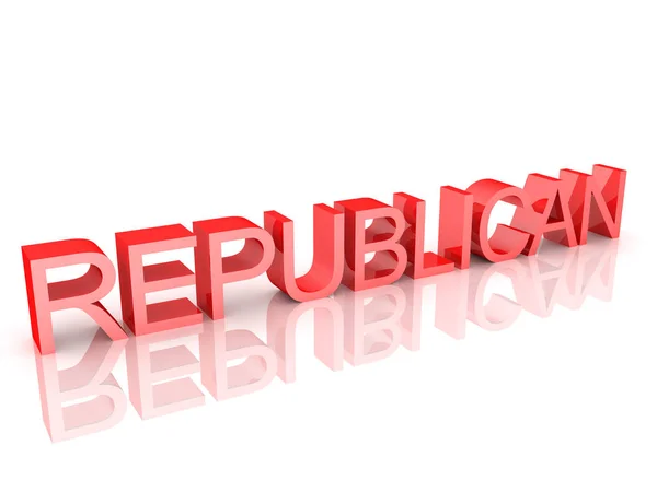 Tekst powiedzenie republikan — Zdjęcie stockowe