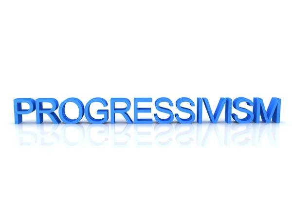 3D Rendering of text saying progressivism — Stock Photo, Image