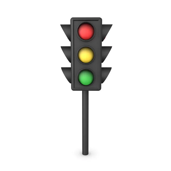 3D Rendering of traffic stop light — Stock Photo, Image