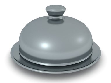 Paslanmaz çelik cloche 3d Rendering
