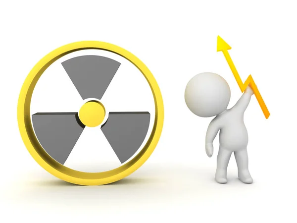 3D Rendering promoting nuclear energy — Stock Photo, Image