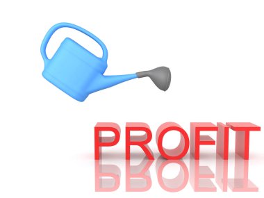 3d Kar diyerek metin üzerinde su fıskiye render