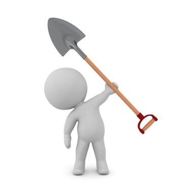 Kürekli 3d Karakter