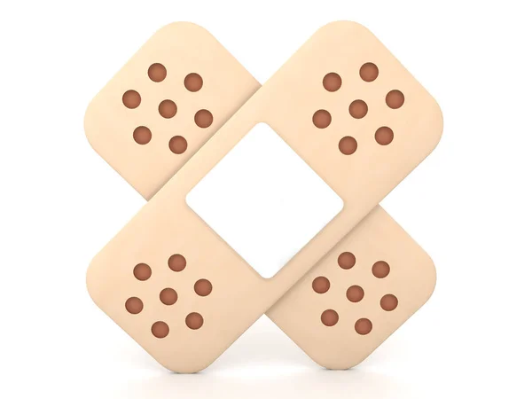 3D Rendering of two bandages — Stock Photo, Image