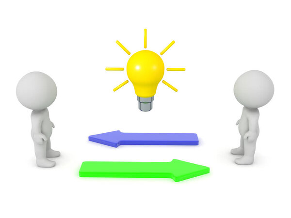 3D Rendering symbolizing brainstorming