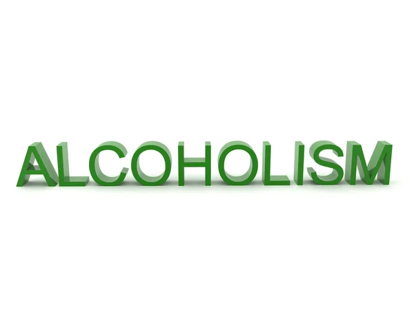 3D Text saying Alcoholism — Stock Photo, Image