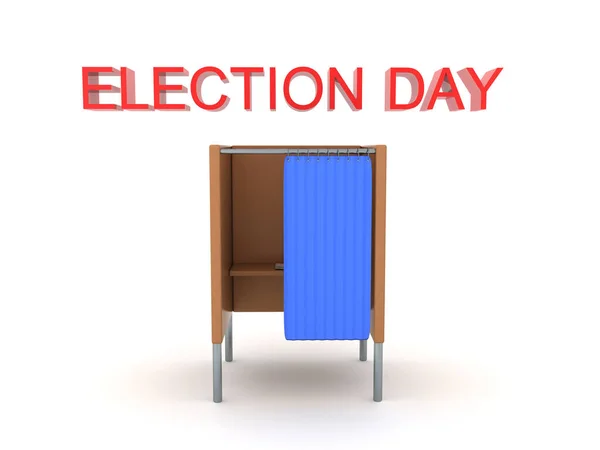 Visualización Sobre Día Las Elecciones Representación Aislada Blanco —  Fotos de Stock