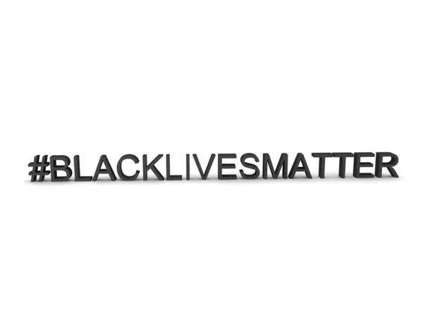 Texto Diciendo Que Las Vidas Negras Importan Representación Aislada Blanco —  Fotos de Stock
