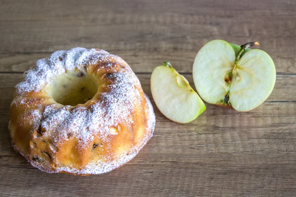 Cupcake Apple Icing Sugar — Stock Photo, Image